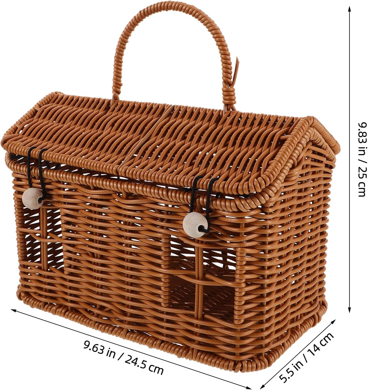 PHENOFICE Party Favor Candy Basket: House Shaped Handmade Storage Box - Cookie And Candy Storage Basket For Christmas Weddings Birthdays Parties