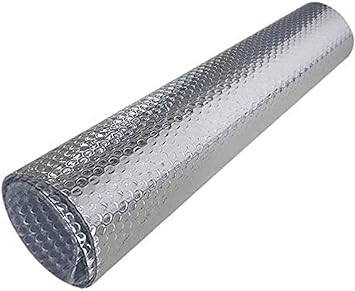 Reflectix Thermal Foil Insulation Sheets, Reflective Aluminum Insulation Roll, Solid Metal Building, Vapor Barrier, Double Bubble, Reflective Foil Insulation, Thermal Size 1 x 30m, Color 4mm, 0.1 inch 4 mm, 1 x 12.8 ft 30 m