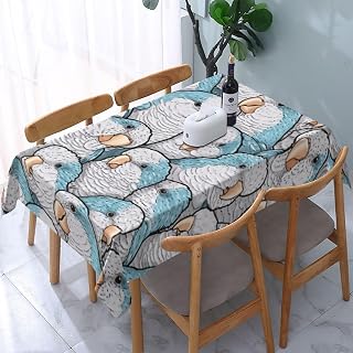 Blue Quaker Parrots Outdoor 54x72 Inch Tablecloth - Party Tablecloth for Picnics, Weddings, and Vacations