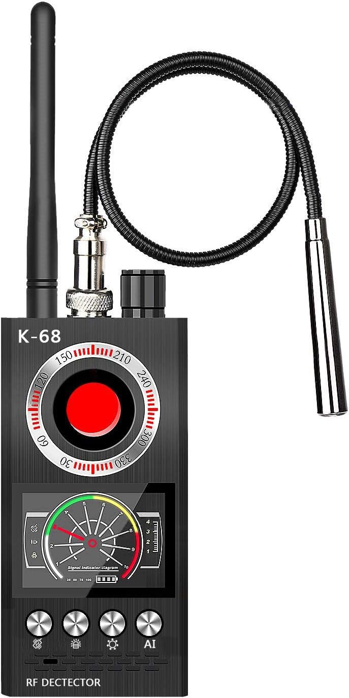 Wattne Anti Spy Detector, Bug Detector, KORKUAN RF Detector, Hidden Camera Detectors, Camera Finder for Wireless Audio Bug Camera Detector Finder, Upgraded Version