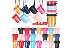 Shot Glass Necklace: Party-Ready Beads for Groovy Festivities