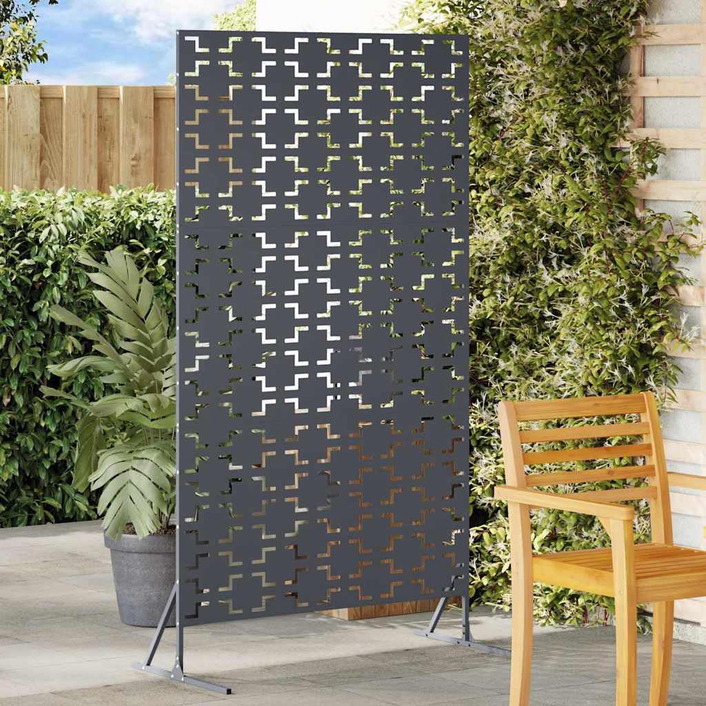 vidaXL Panel ogrodzeniowy metalowy Antracyt Stal malowana proszkowo