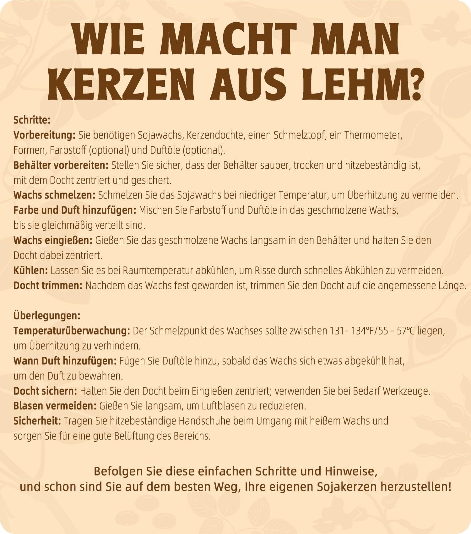 BOYUJK Sojawachs für Kerzen 5KG, Premium Natürlich Kerzenwachs, 100% Sojawachs für die Kerzenherstellung aus biologischem Anbau, ohne Zusatzstoffe, Harmlos und Rein