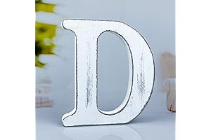 Rustic Farmhouse Charm: 6 Inch Unfinished Wood Letters for Personalized Decor