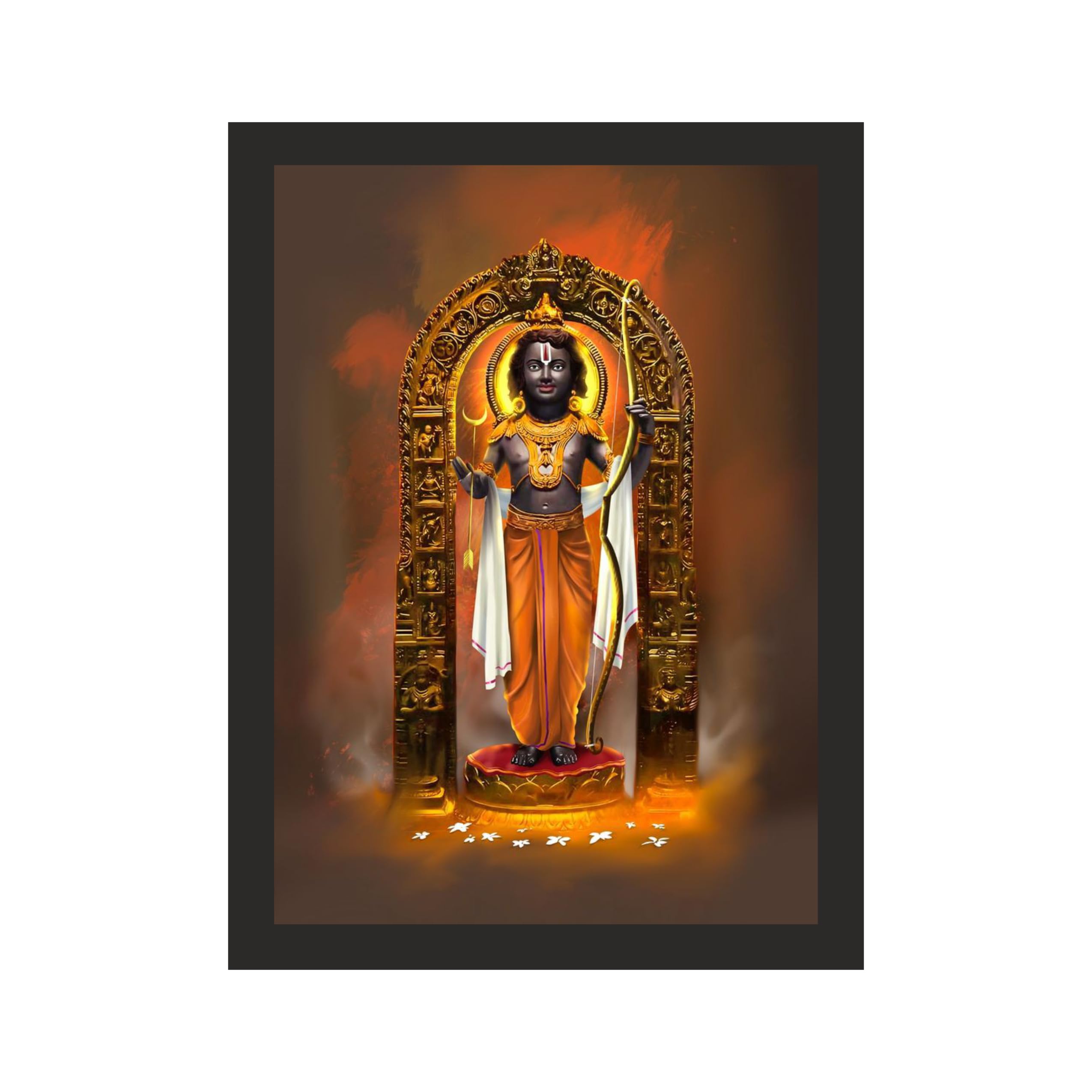 Divine Balak Ram Lalla Framed Art, 36x48