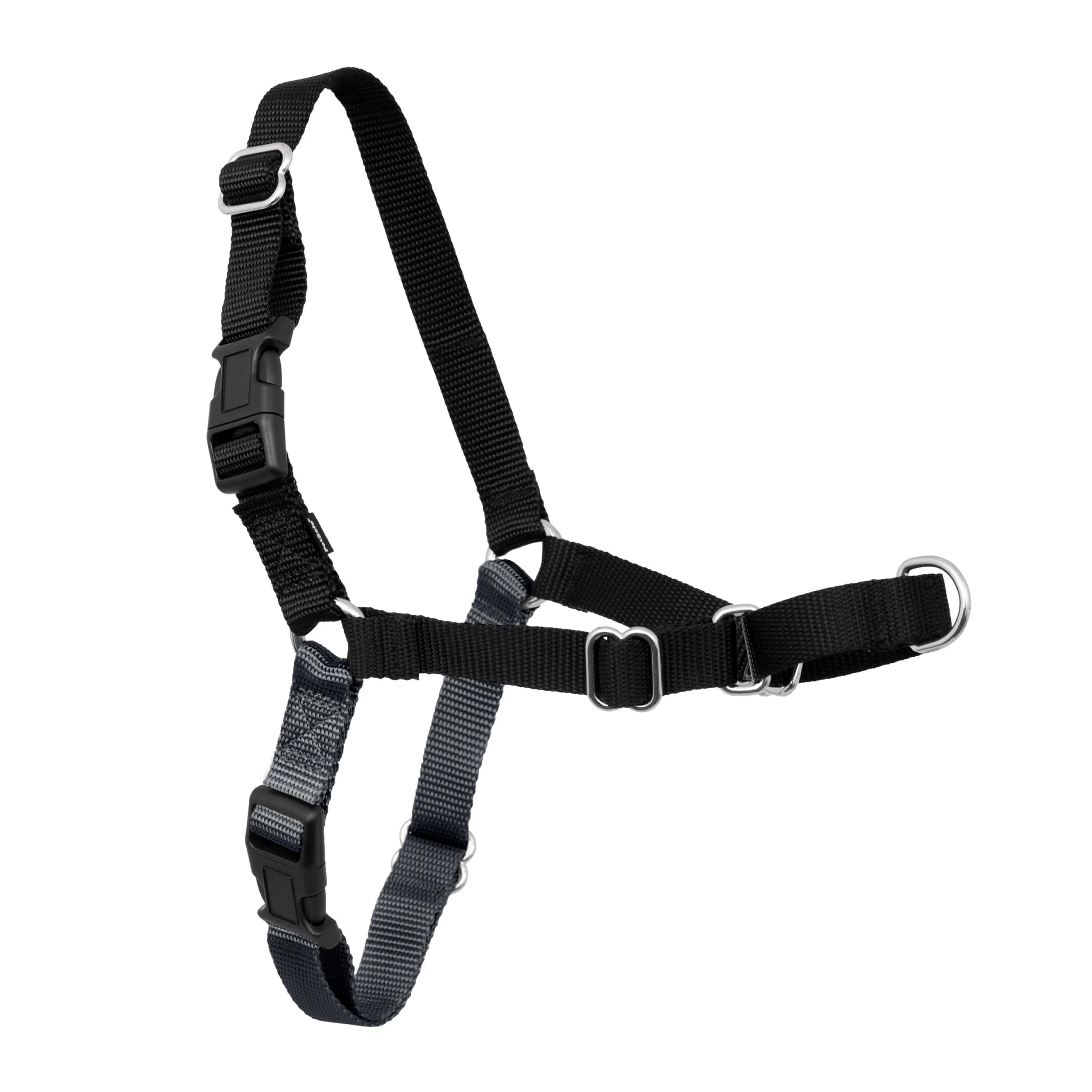 Easy Walk Harness for Dogs - Pull-Free Walks - Patented Martingale Loop Design - Front Chest Leash Attachment - Comfort Straps - Breathable Harness Design - Small/Medium, Charcoal/Black