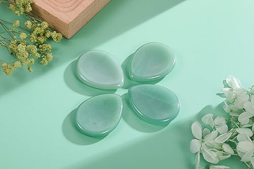 Miniatura 2 de CrystalTears - Piedra natural tallada para el pulgar, para aliviar preocupaciones, gema curativa de bolsillo con caja