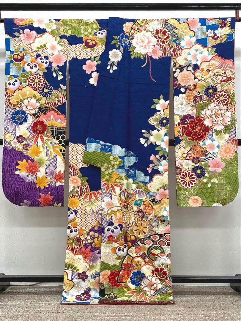 振袖 豪華 金彩 紋意匠 大輪 身丈167cm 撥水加工済 振袖 豪華 金彩 刺繍 紋意匠 身丈167cm 撥水加工済