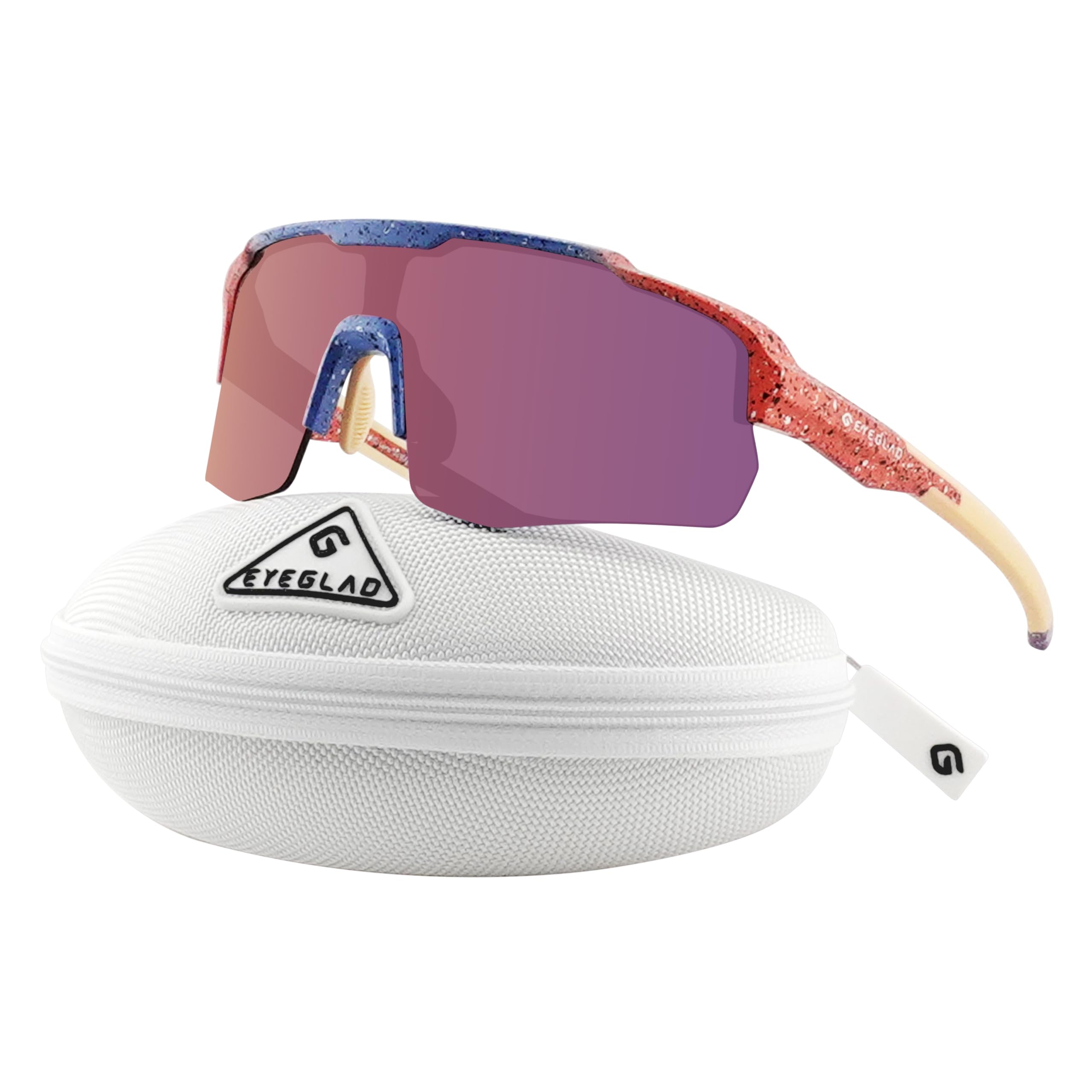 MOTIONVIEW Sport-Sonnenbrille aus Biobasiertem Material Nachhaltig HD Hoher Kontrast UV400 für Laufen Baseball Softball Outdoor