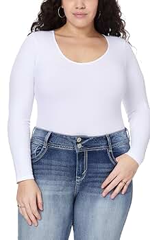 WallFlower Women's Luna Insta Smooth Long Sleeve Full Bottom