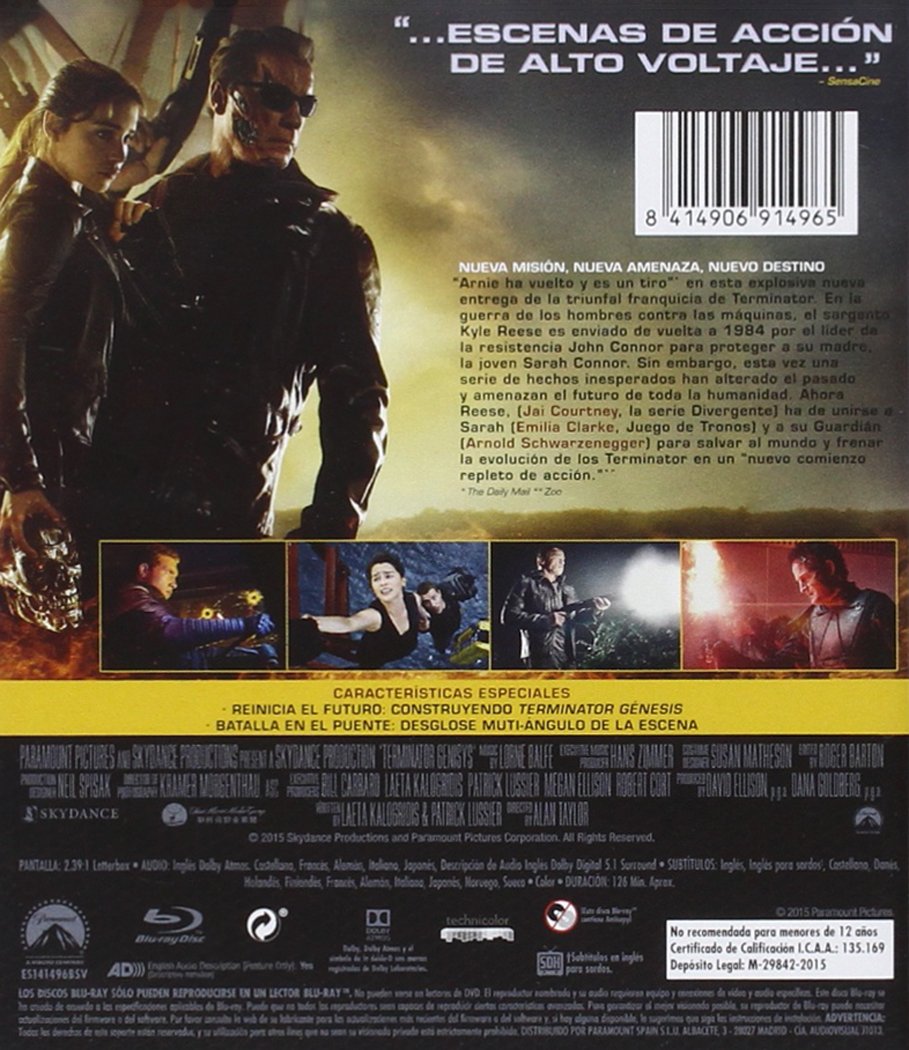 Terminator: Genesis (Genisys) (2015) (Alan Taylor) (Blu-ray)