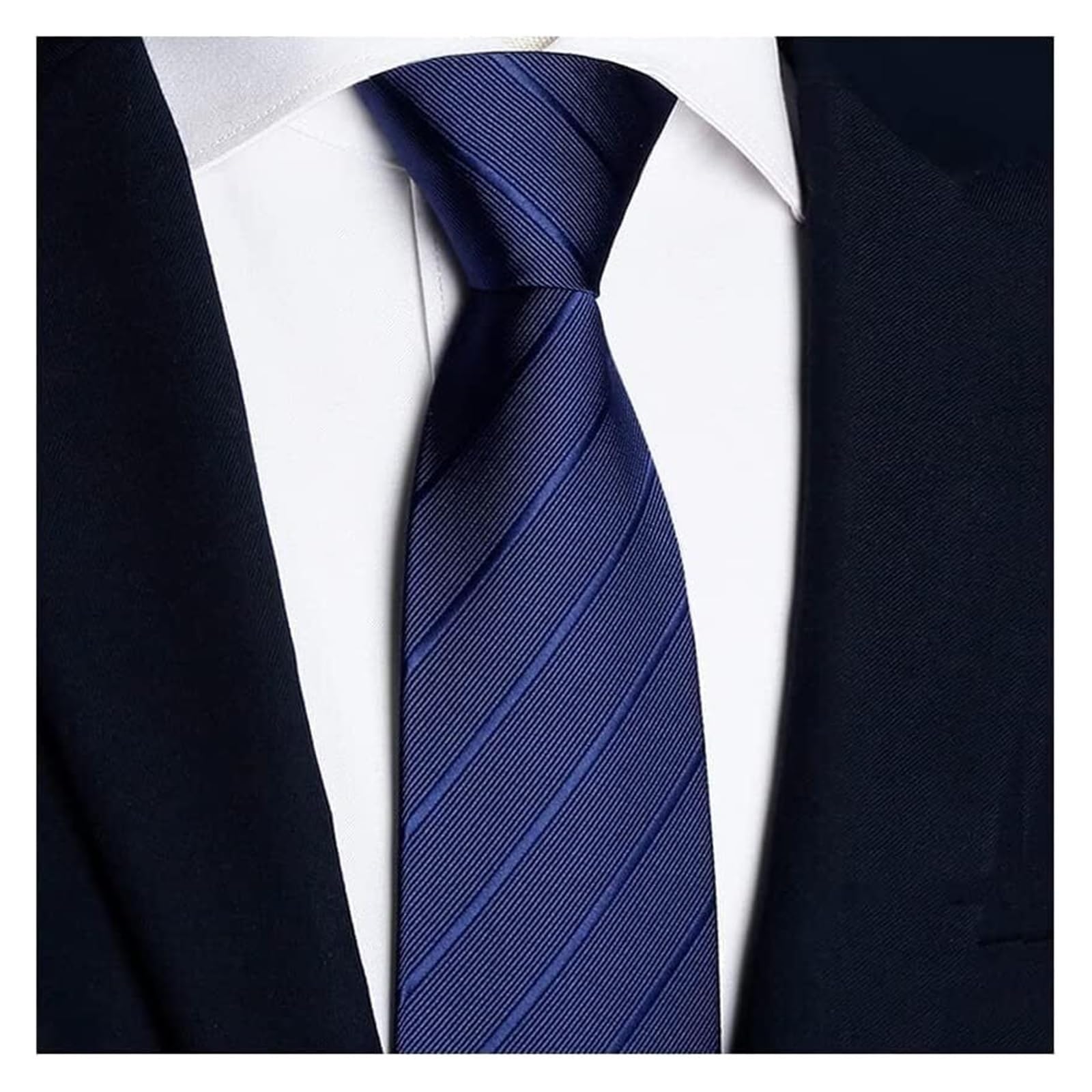 Cravatte, Cravatte da Uomo Cravatta a Righe alla Moda Classica Lavoro Casual riunione Formale for Feste di Lusso | Blue