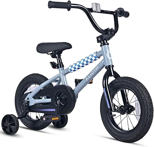 Miniatura 43 de BMX Style 12, 14, 16 pulgadas, ruedas de entrenamiento para niños, bicicleta de 20 pulgadas con soporte para niños y niñas de 2 a 14 años, posavasos