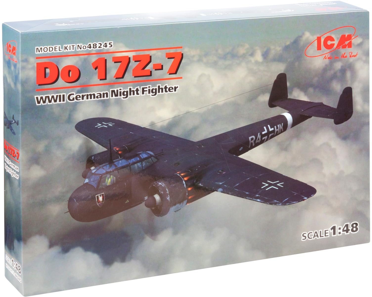 Amazon.com: ICM ICM48245 1:48-Do 17Z-7, WWII German Night Fighter