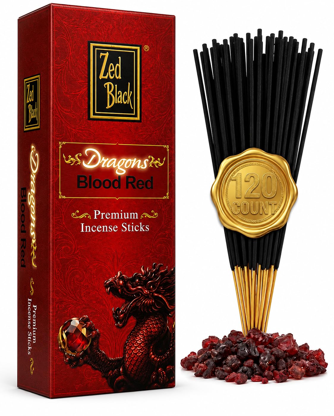 Amazon.com: Zed Black Dragons Blood Incense Sticks, Bold Cleansing