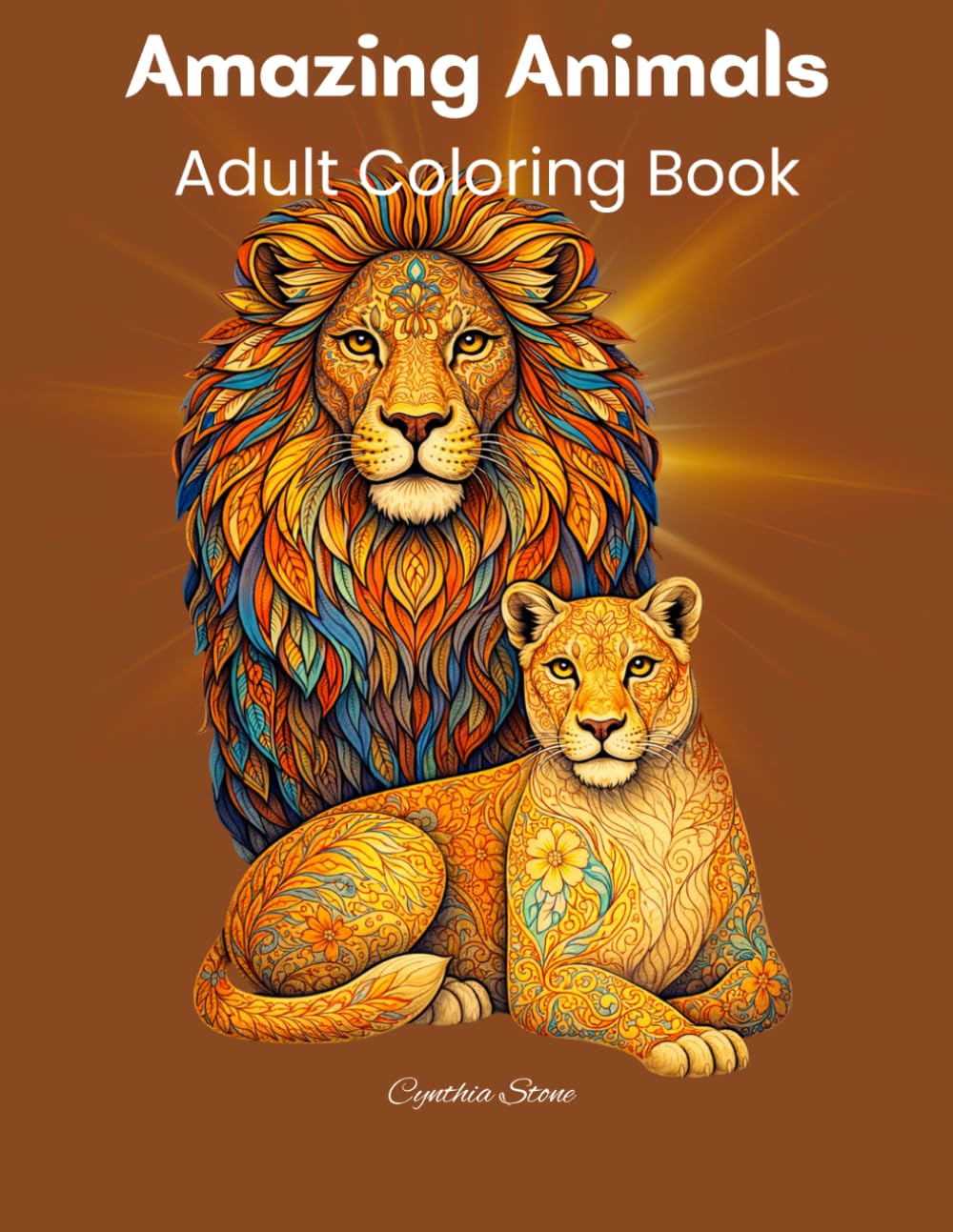 Amazing Animals: Adult Coloring Book