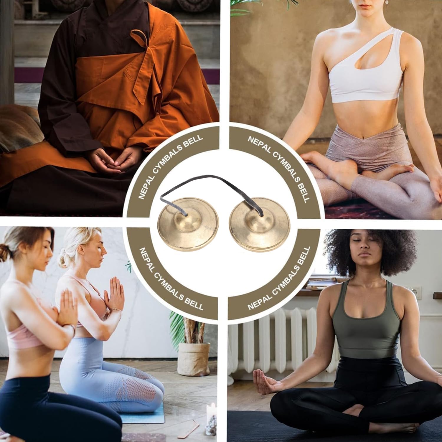 Tibetische Becken & Meditation Glocken - Messing Tingsha Für Yoga & Achtsamkeit