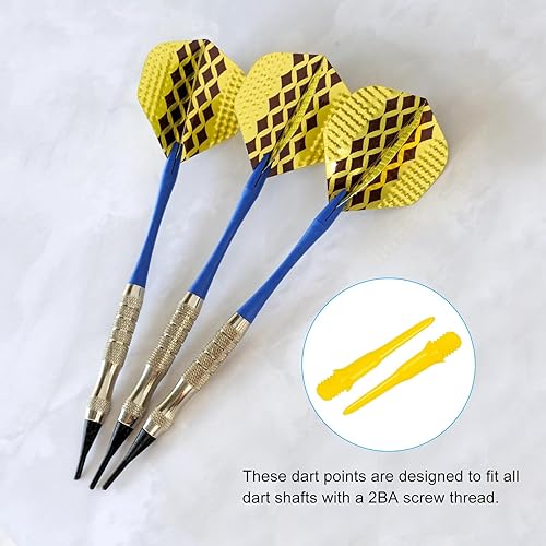 Miniatura 6 de PATIKIL Puntas de dardos de plástico, 2BA hilo suave dardo punta de plástico punta suave accesorios de dardo