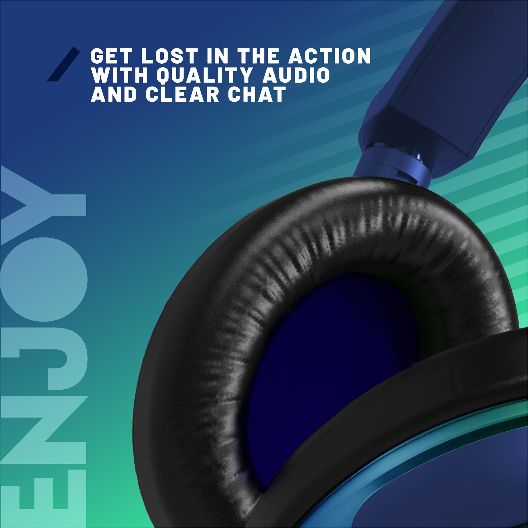 STEALTH C6-100 Gaming Headset STRIKE - Grün & Blau, Multiplattform-kompatibel mit Xbox, PS, Switch, PC, Handy und Tablet