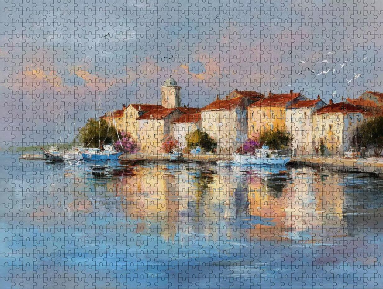 Widok na morze Puzzle 5000 sztuk dla dorosłych, drewniane puzzle z pudełkiem 156 x 105 cm, puzzle dla dorosłych o wysokiej trudności, DIY gra logiczna, kreatywne hobby, dekoracje, (butelka) A-4260