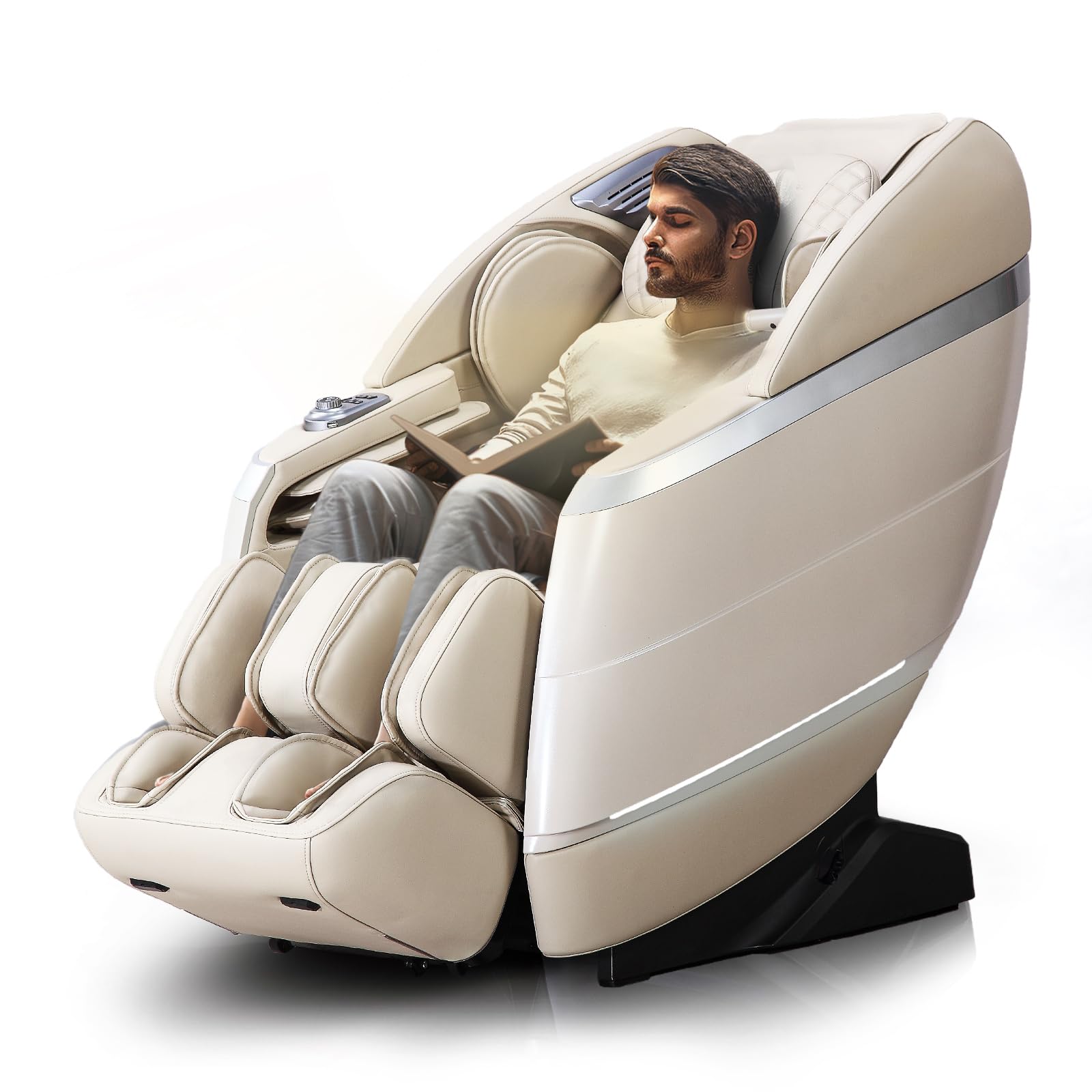 HealthRelife 4D Massage Chair Full Body, 166° Flexible Track