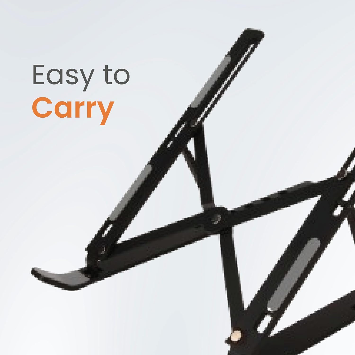 JUST CORSECA Solitude X12 Ergonomic Laptop Stand | Foldable & Portable Design | Promotes Better Posture | Compatible with All Laptops | with Fabric Pouch & Premium Packaging (Black) 9 71rXoC3c63L. SL1500