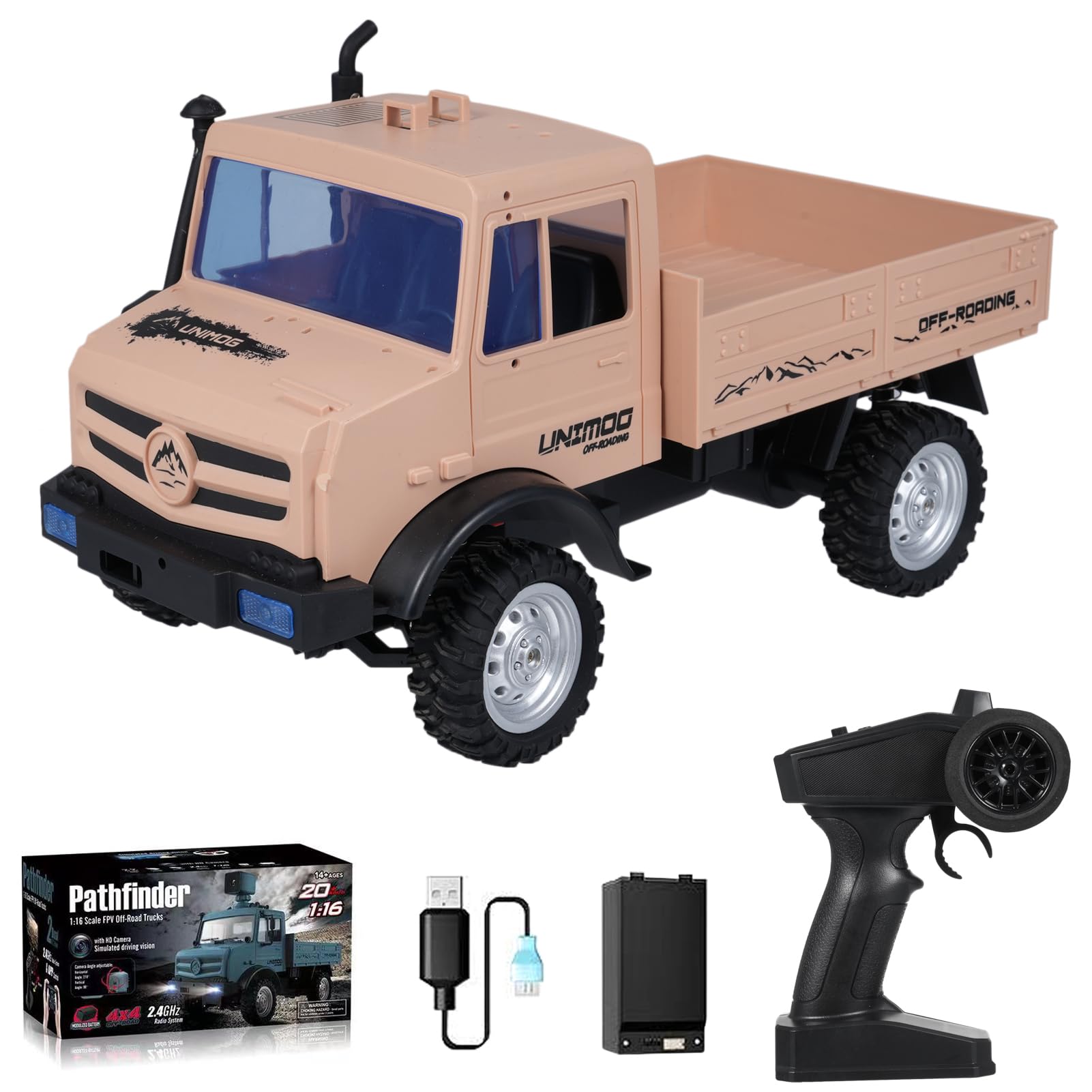 1 16 Scale Remote Control Car 2 4GHz Off-Road RC Trucks 20km h High Speed Full Scale Climbing