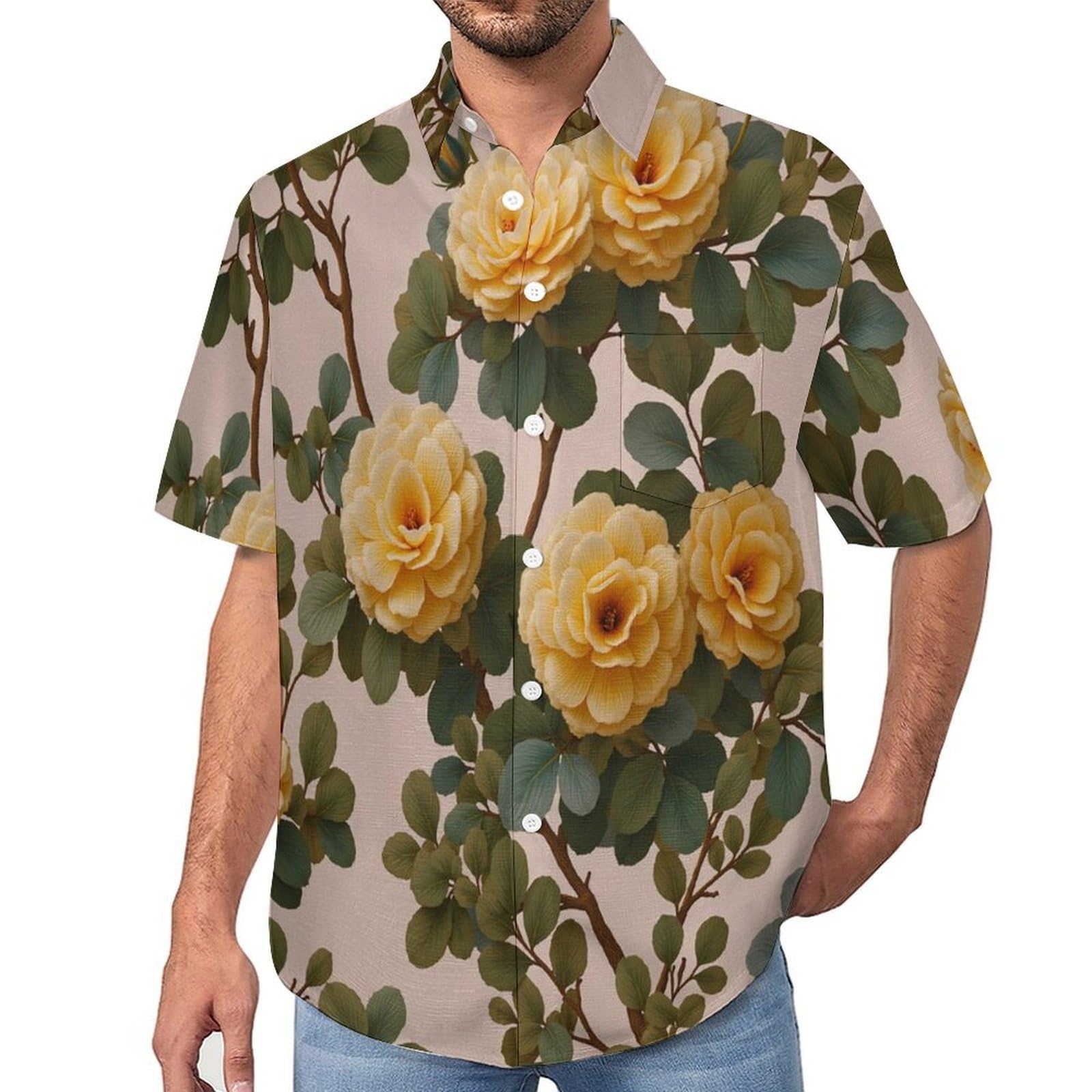 Camisa de verano para hombre fresca y cómoda con botones para días calurosos 8