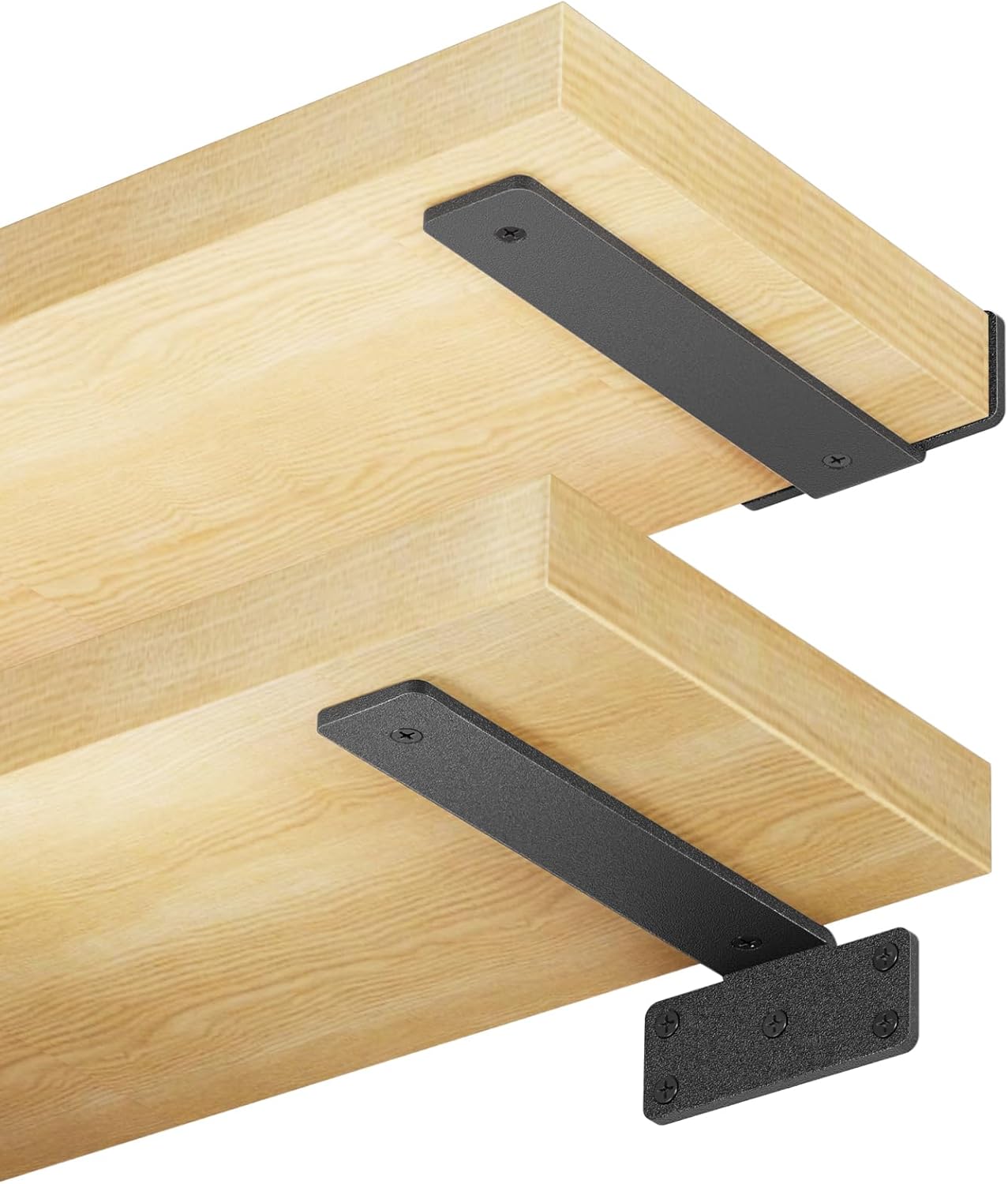 Amazon.com: 6 Pack Heavy Duty Floating Shelves Brackets 10 Inch L ...