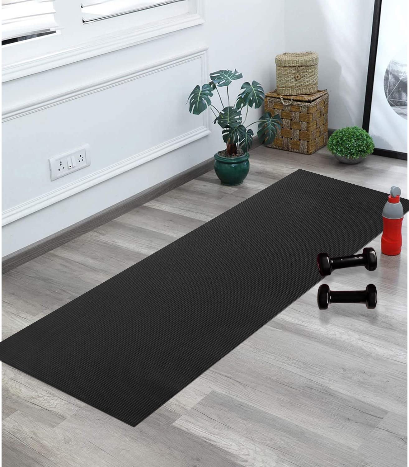 Kuber Industries Yoga Mat | Eva Foam Workout Mat | Anti-Skid Exercise Mat | Gym Yoga Mat | Yoga Mat for Women | Yoga Mat for Men | 4 MM | Black (B0BZ4WM3V1) Amazon Price History, Amazon Price Tracker