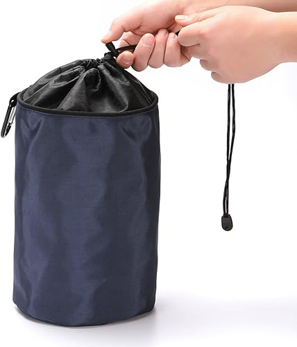 Miniatura 6 de VEAMOR - Bolsa para colgar la ropa, organizador de pinzas para ropa, a prueba de polvo, color azul marino