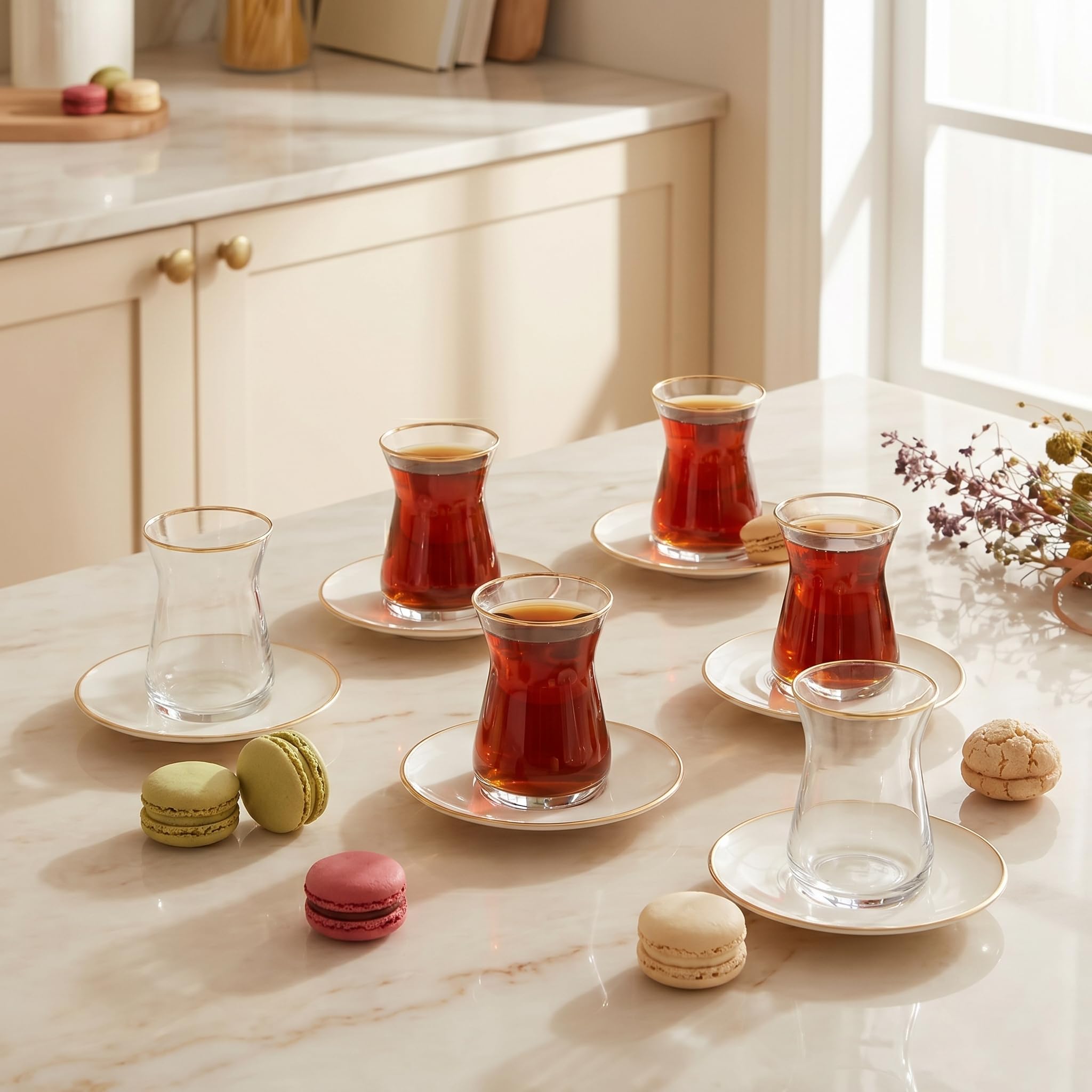 ベヨネッタ ティーセット Amazon.com | KARACA Retro Beige 6 Person Tea Set - 12 Piece