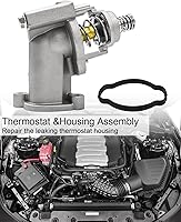 Vista 2 de Termostato de refrigerante del motor y conjunto de carcasa para Cadillac CT5 2020-2022 CT6 2016-2020 CTS 2016-2019 ATS 2016-2019 Chevrolet Camaro