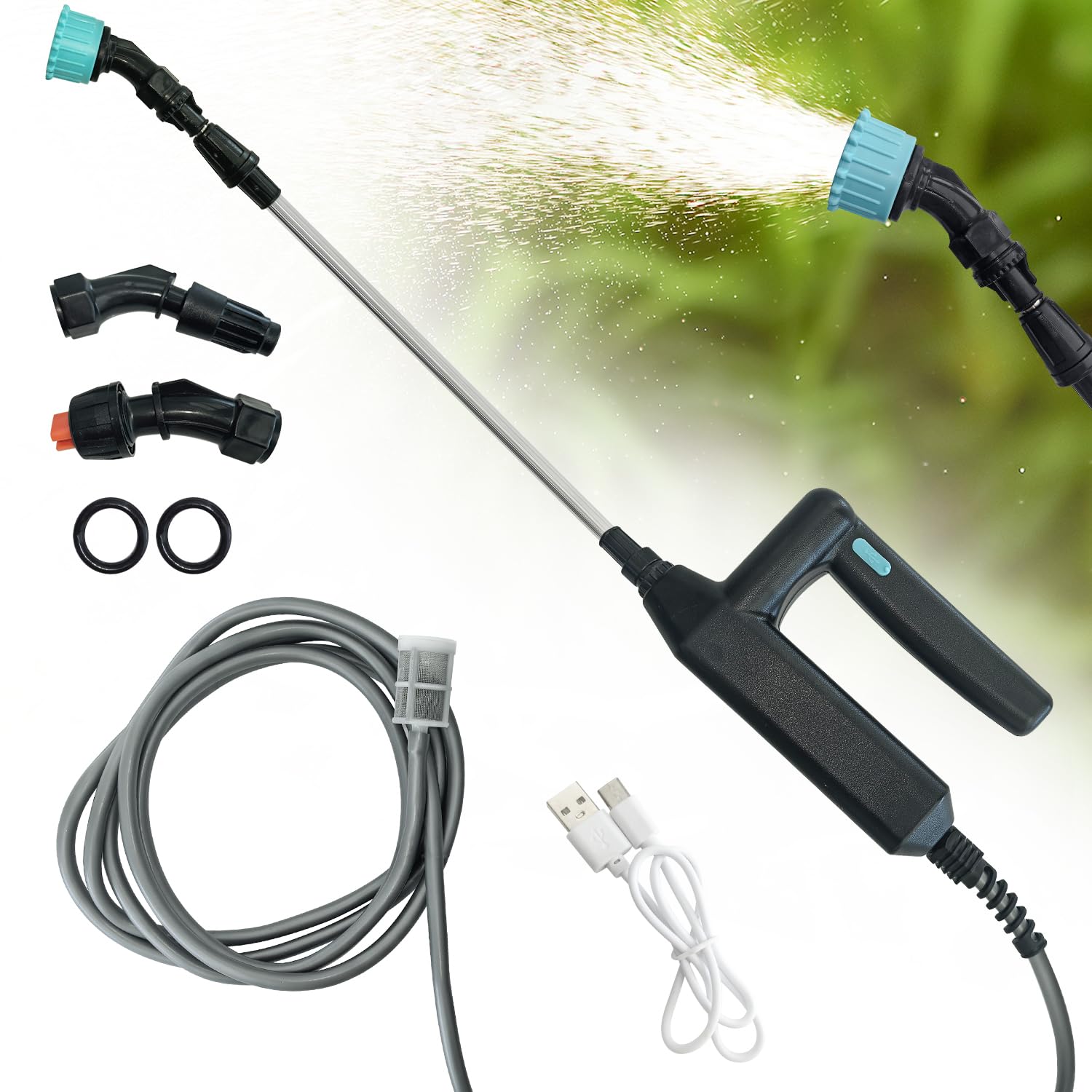 Amazon.co.jp: Socpuro 電動噴霧器 充電式 電動スプレー ロングタイプ