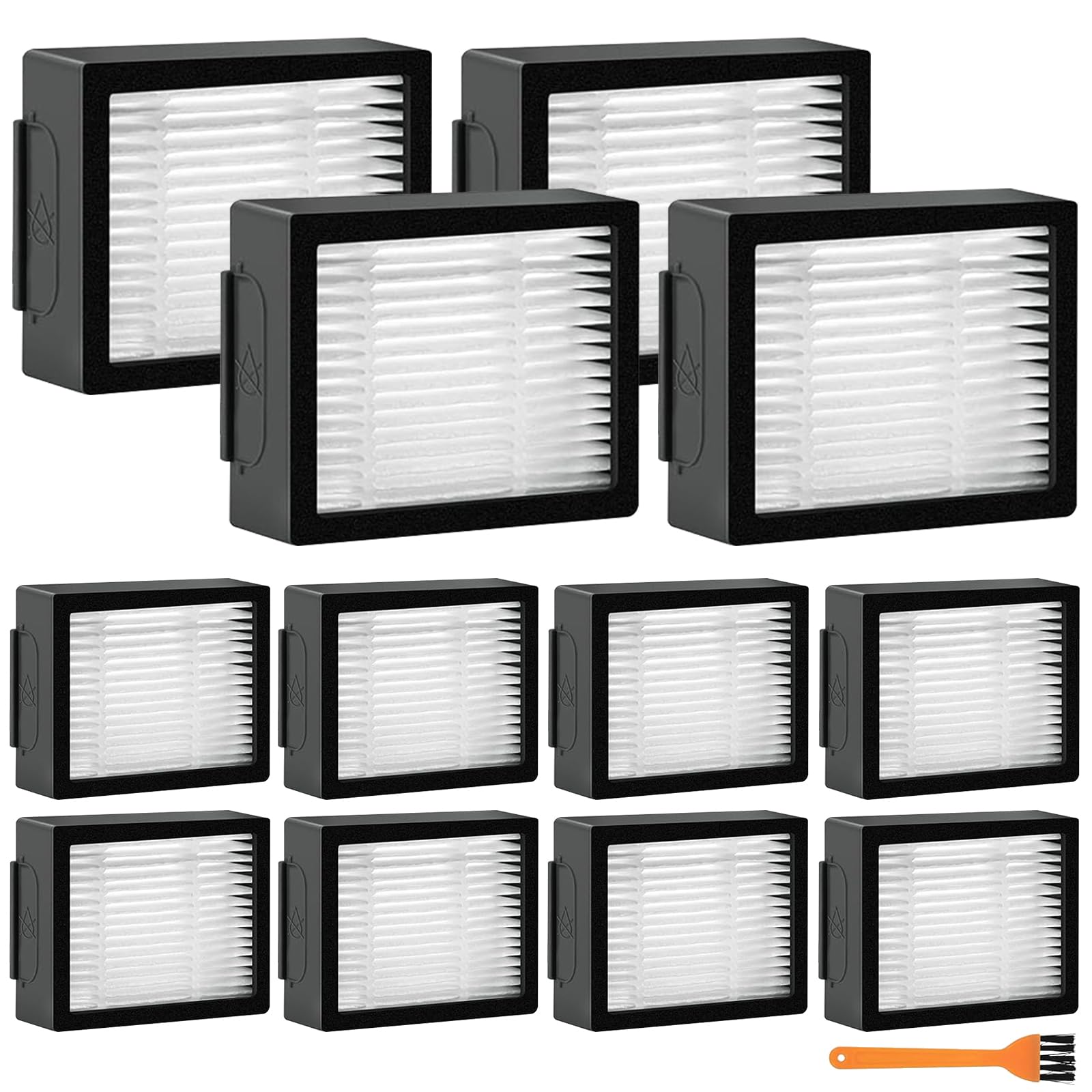 Purzest 12 Pack Filter Replacements for iRobot Roomba E I & J Series E5 E6 i1 i1+ i3 i3+ i4 i4+ i5 i5+ i6 i6+ i7 i7+ i8 i8+ NOT for J9, High Efficiency Filter Vacuum for Roomba Replacement Parts