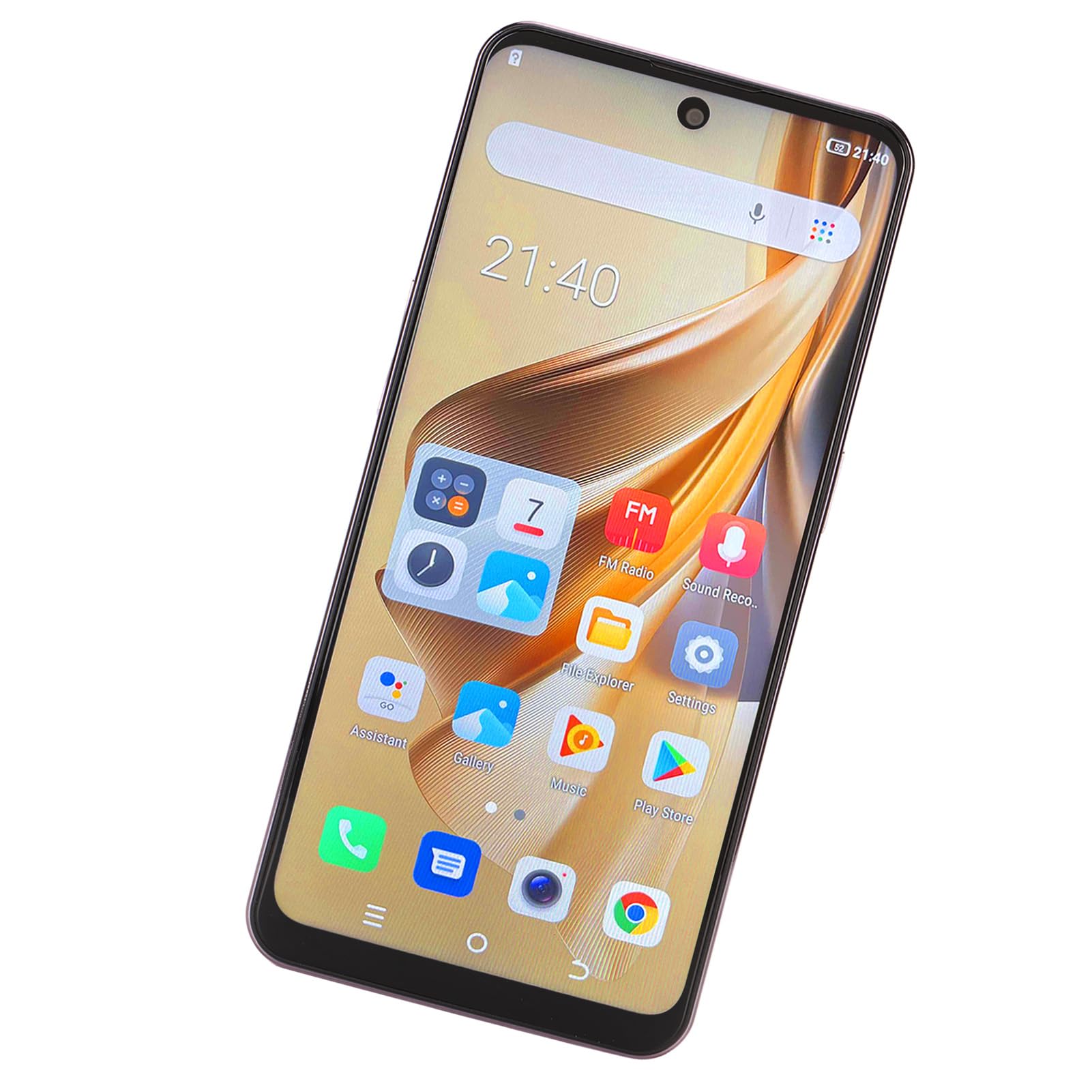 6,53 Cali Telefon Komórkowy, Szklane Ultra Cienkie Smartfony WiFi BT 8MP Front Front 24MP Tylny Aparat do Biura (PURPLE)