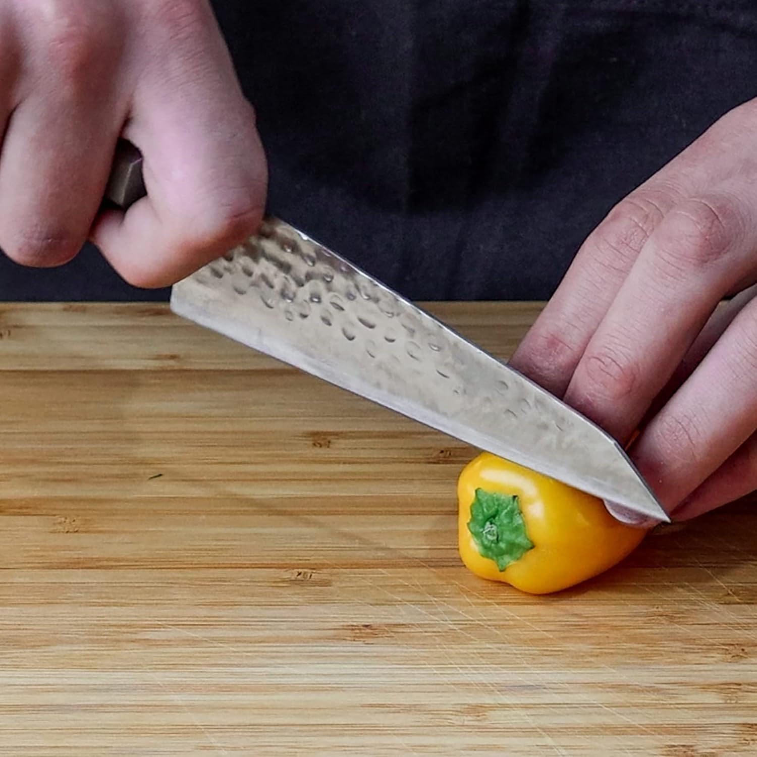 KOTAI | Couteau de Cuisine Universel Bunka Petty | Lame de 13.5 cm | Couteau de Cuisine | Martelé et Aiguisé à la Main | Acier Inoxydable Japonais 440C Ultra-Tranchant