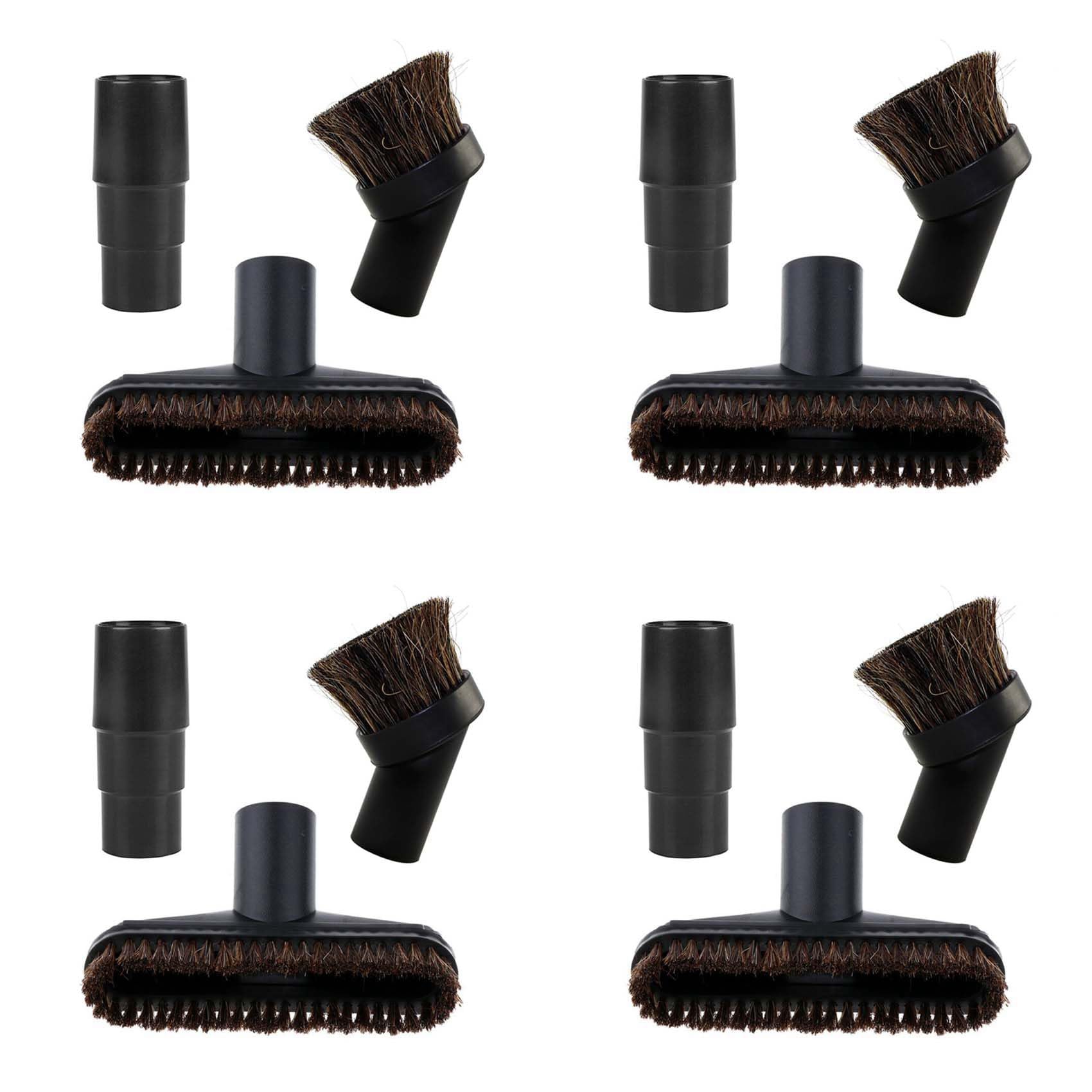 Hndhbfgrt 4X Assorted Vacuum Cleaner Brush Head Nozzle Horsehair Replacement Parts with 32/35Mm Adapater