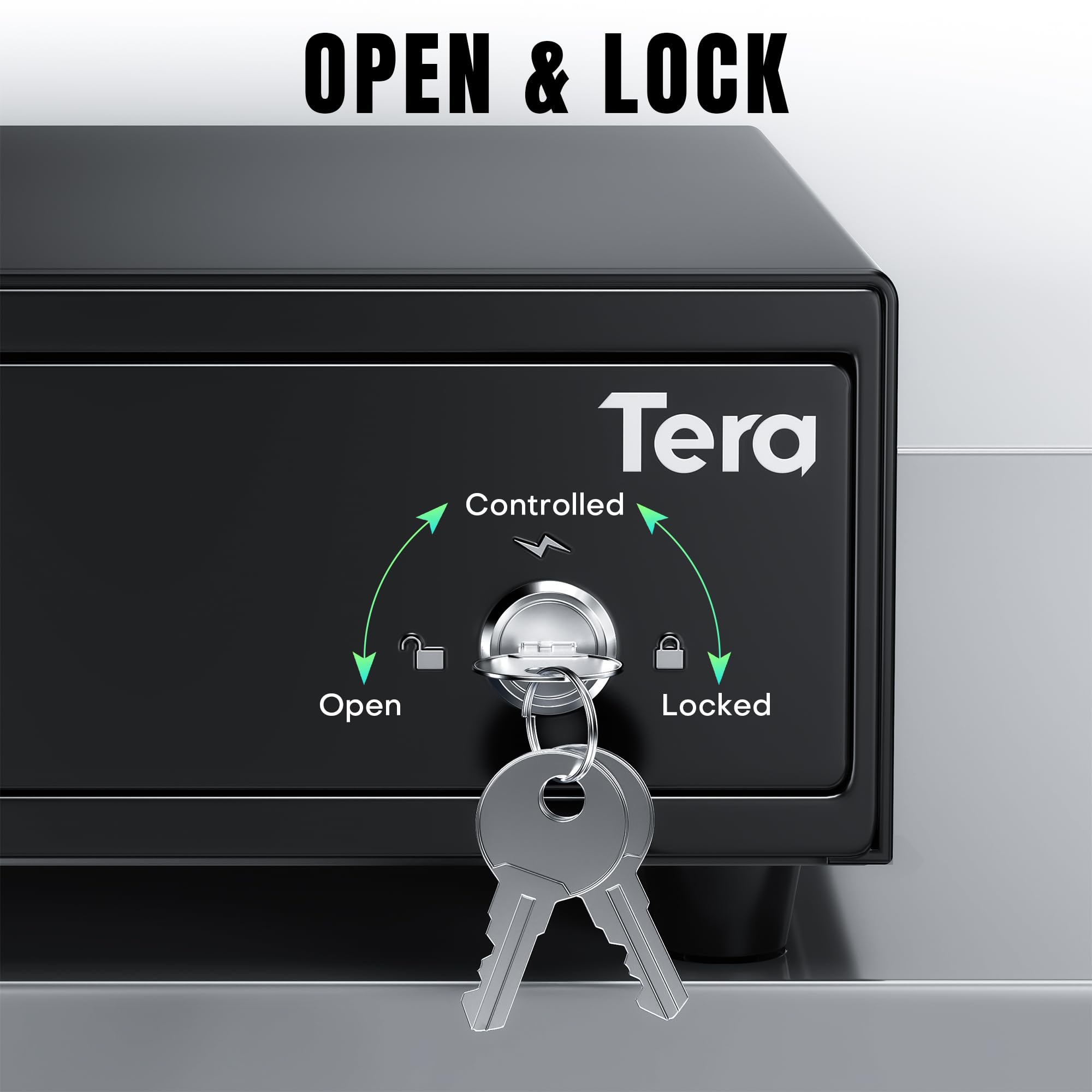 Tera Tiroir de caisse enregistreuse de 33 cm : 5 billets 8 pièces pour système de point de vente, 6 clés, ouverture automatique, compartiment amovible avec fente média 24 V RJ12, plateau à monnaie