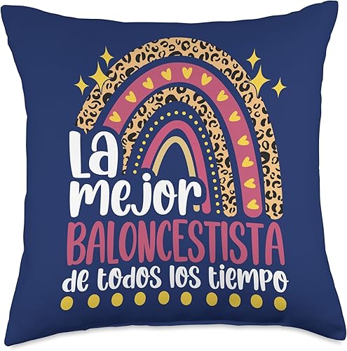 Regalo baloncesto regalos originales niños La Mejor BALONCESTISTA Divertido Mujer Niña Baloncelista Throw Pillow, 18x18, Multicolor Regalo baloncesto regalos originales niños La Mejor BALONCESTISTA Divertido Mujer Niña Baloncelista Throw Pillow, 18x18, Multicolor