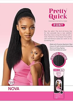 Amazon.com : Outre PRETTY QUICK DRAWSTRING PONY Long Crimped