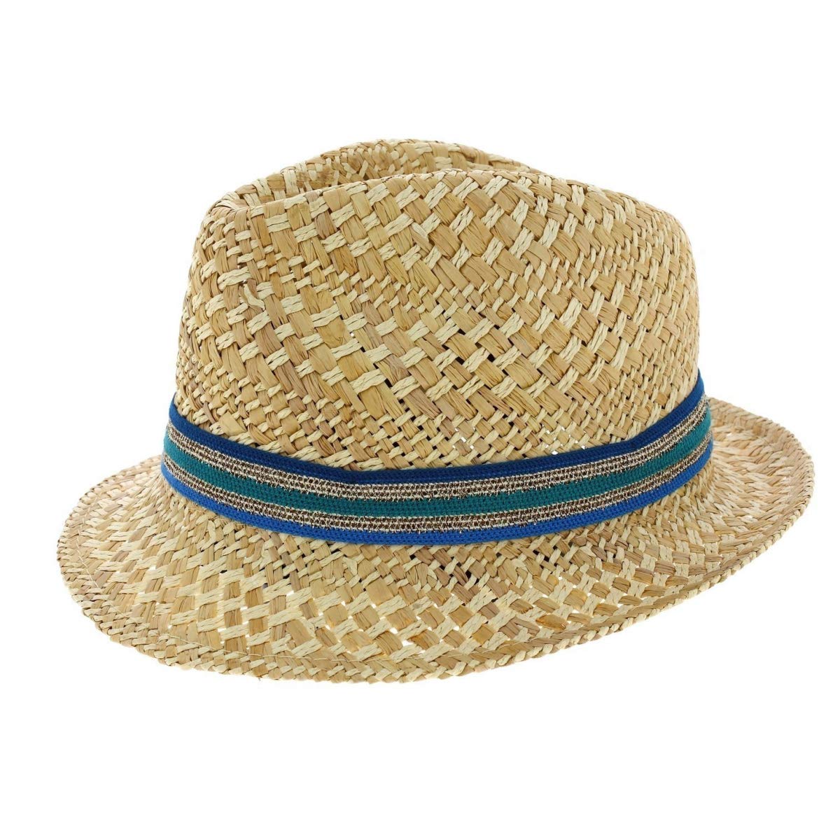 TracletScala San Jose Natural Straw Trilby Hat