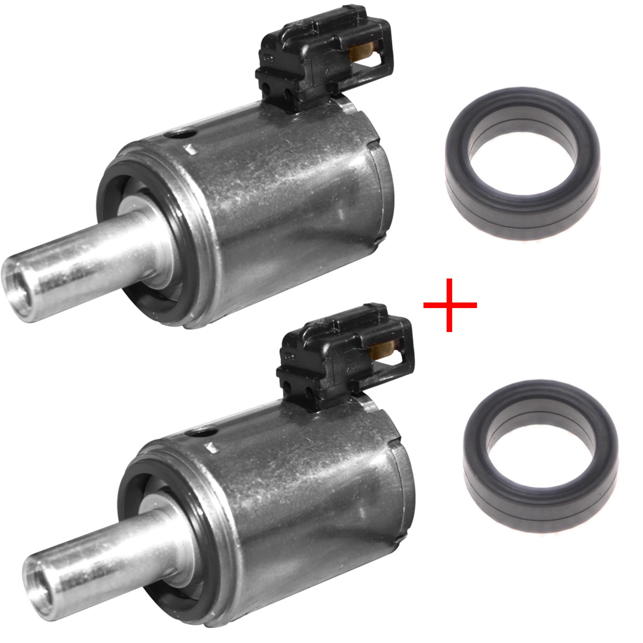 Partsline 2 Électrovannes de Boite de Vitesse Automatique (AL4, AT8) avec 2 Joints compatible avec C3, C4, C5, Xsara, 206, 207, 208, 306, 307, 308, 406, 407, 807, Clio, Kangoo, Mégane - 1607991280