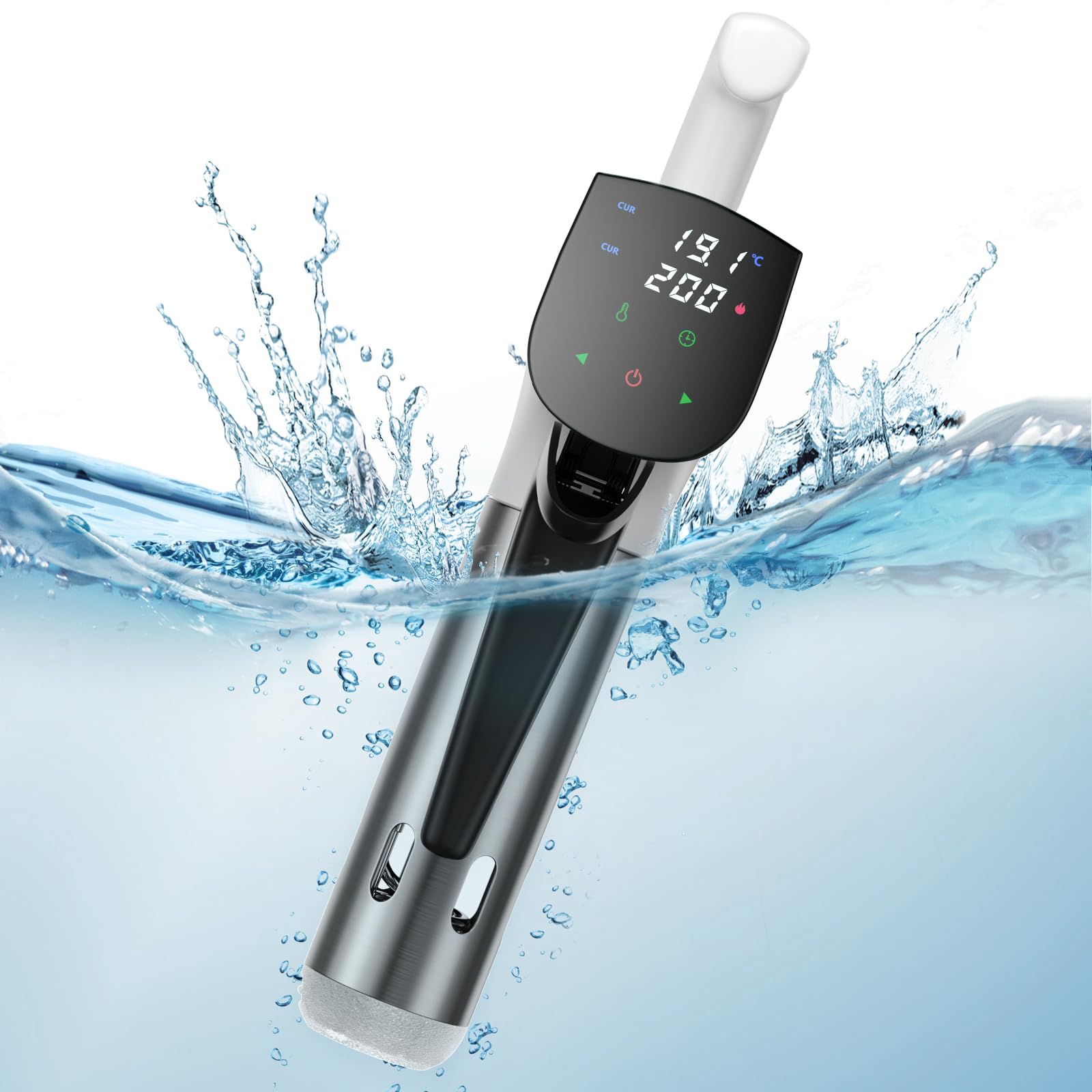 Thermoplongeur WLAN Cuiseur Sous Vide,thermoplongeur Sous Vide,Cuisson Basse Température,Contrôle Précis de la Température,Cuisson De Réservation App