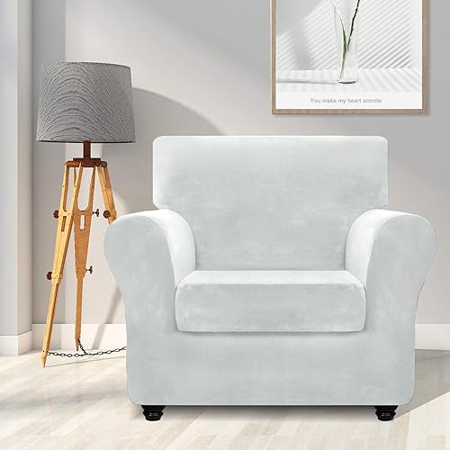 Miniatura 9 de ZNSAYOTX - Funda de terciopelo de lujo de 4 piezas para sofá extragrande con 3 cojines, gruesa, suave, antideslizante, grande, protector de muebles