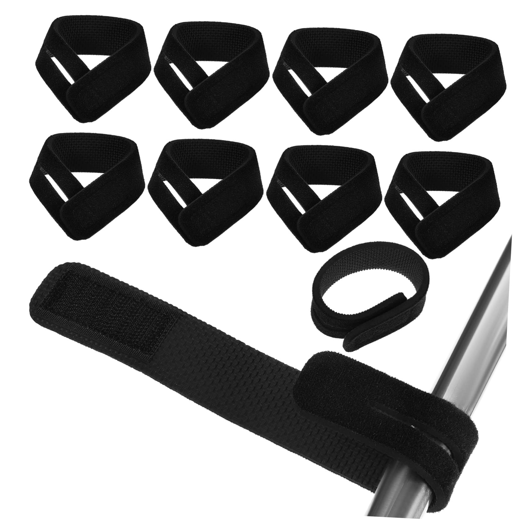 Sosoport Fishing Rods Hold Down Strap 10 Pack Fishing Rod Belt Elastic Straps for Organizing Tackle