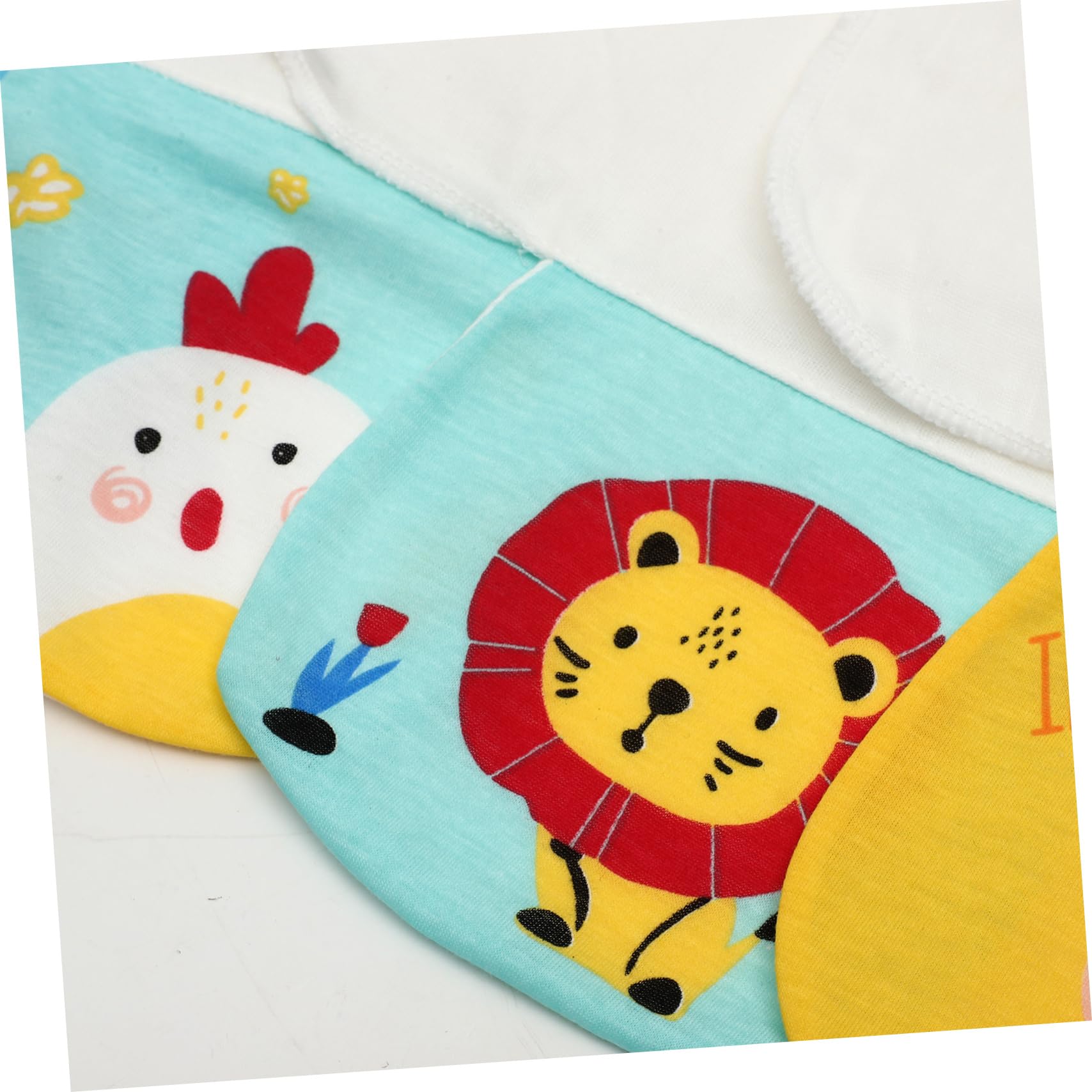 UPKOCH 15piezas Toallas Absorbentes para Bebés De Algodón De Diseño Adorable Ciervo León Elefante Pollito para Jugar y Hacer Ejercicio