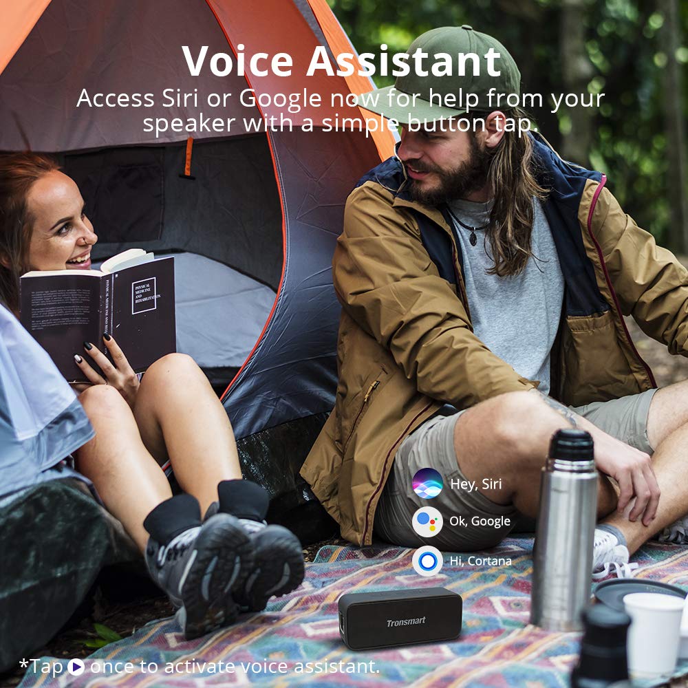 Tronsmart Coluna De Som Element T2 Plus 20 W Bluetooth 5.0 Sem Fio Preto (357167)