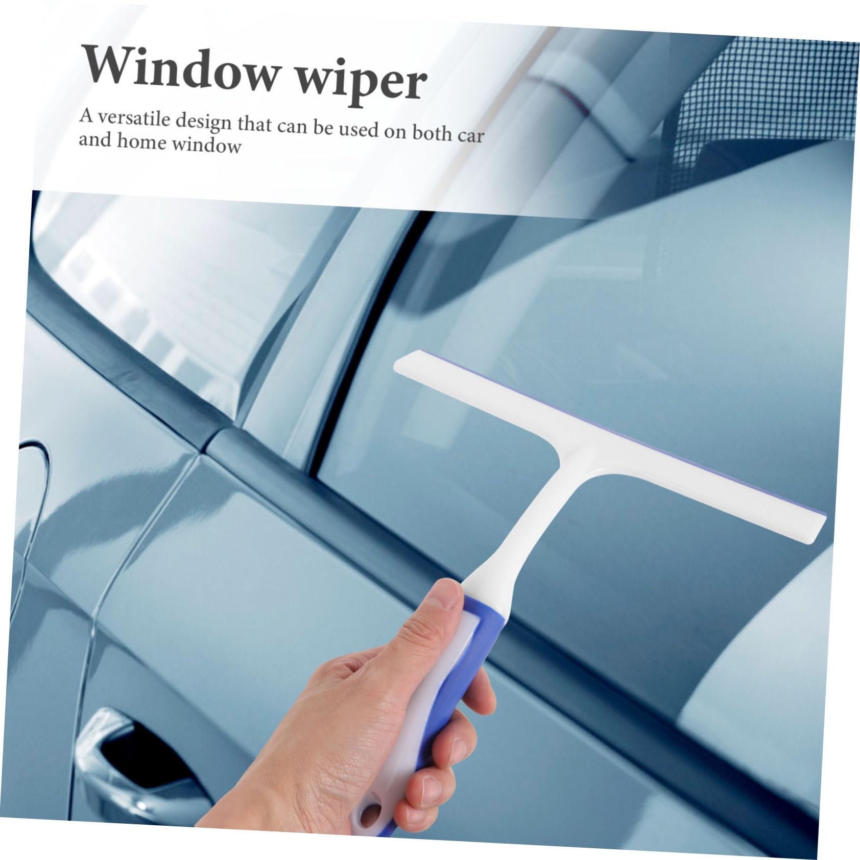 GARVALON Autofensterabzieher Schonend für Glasflächen mit Ergonomischem Griff 2 Stück als Spiegelwischer Weiß aus Pp und Silikon Auto Rückspiegelreiniger für Autopflege und Reinigung