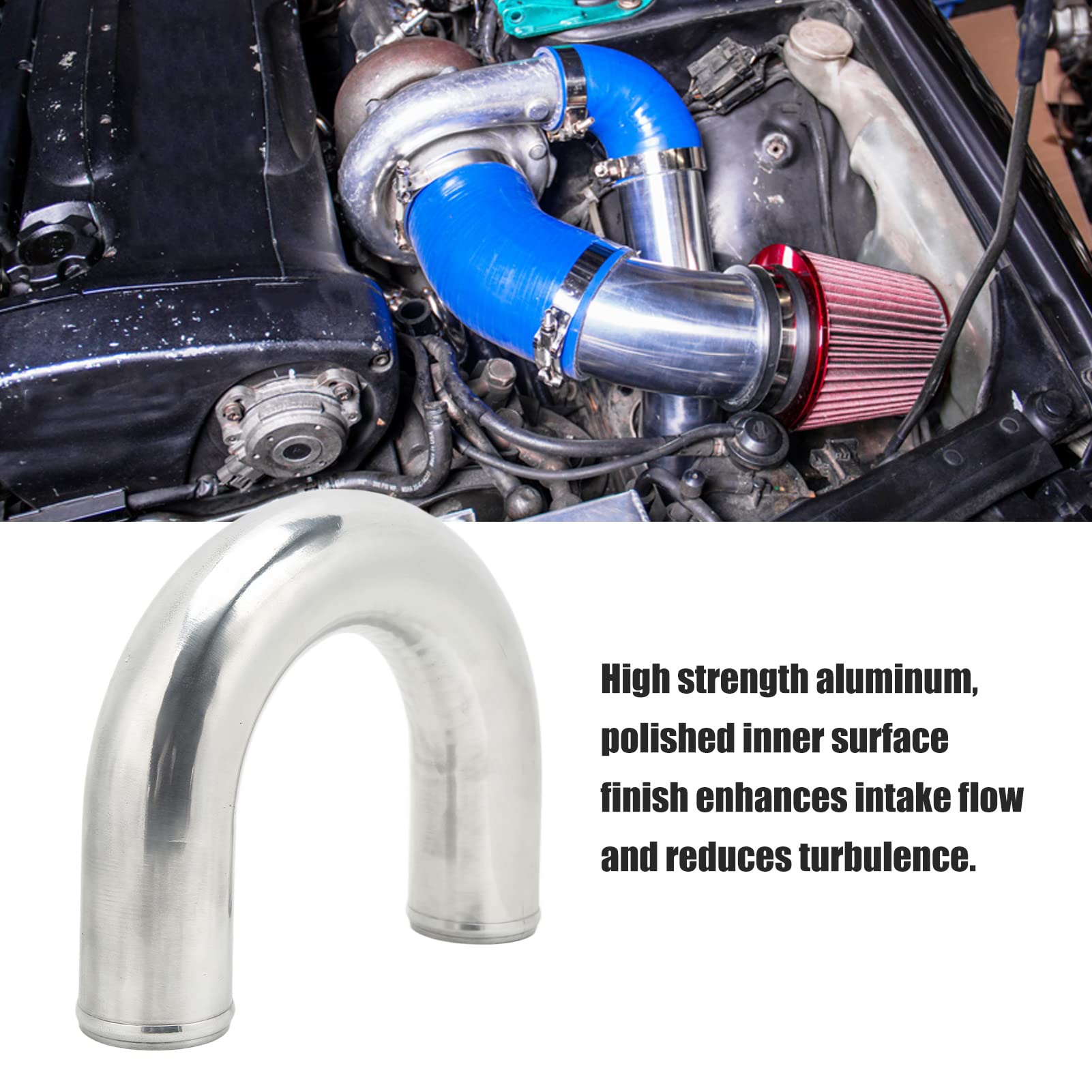 Amazon | インタークーラーインテークパイプ 2.5in OD